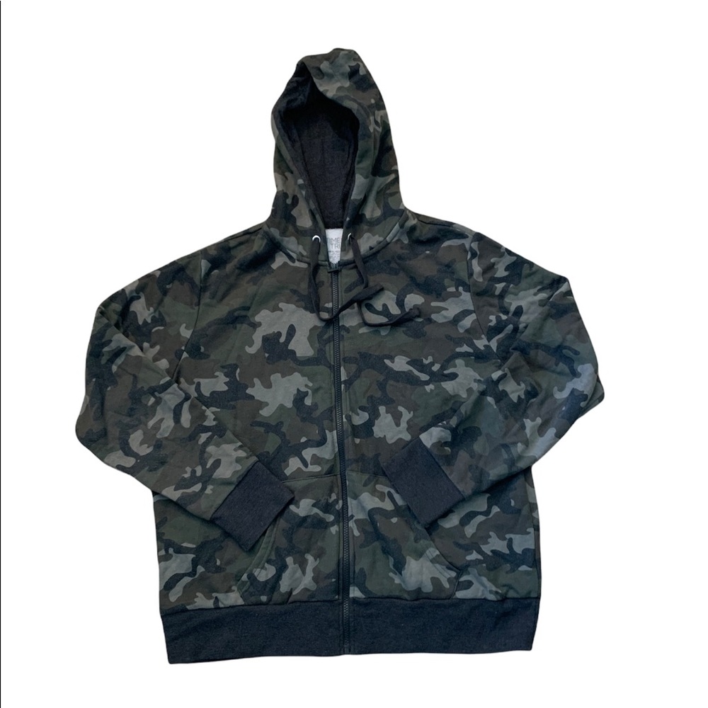 camo zip up hoodie